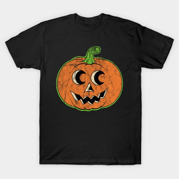 Vintage Halloween Pumpkin T-Shirt by LMHDesigns